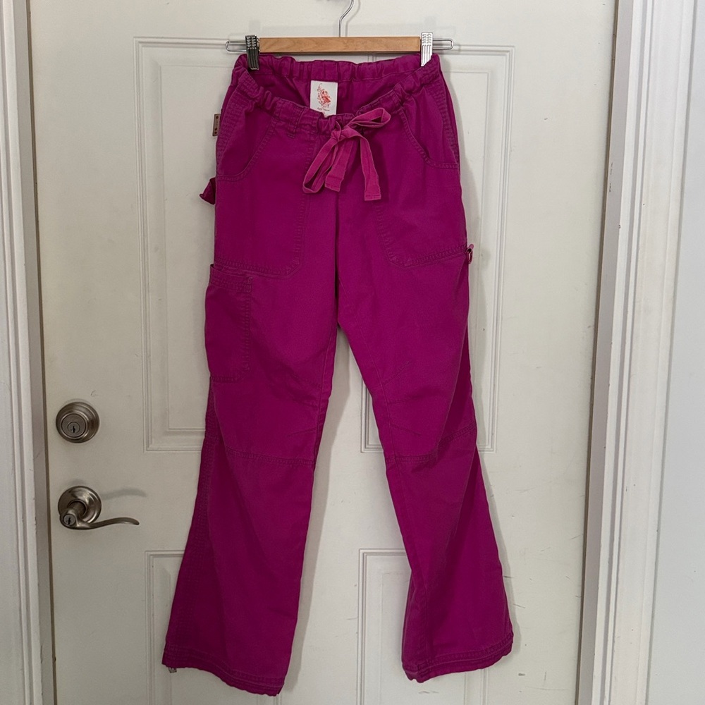 Women’s Boot Cut Utility Pants in Fuchsia - Untitled Brand